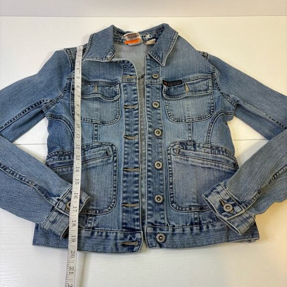 Parasuco Blue Jean Jacket Classic Cropped Design Size XS Bin3 - Picture 4 of 8